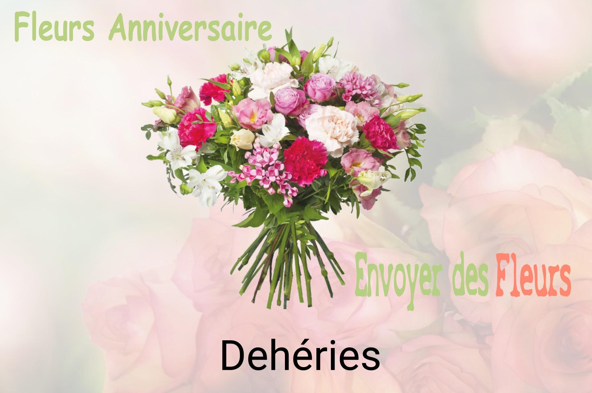 Bouquet de fleurs d’anniversaire livré à Dehéries